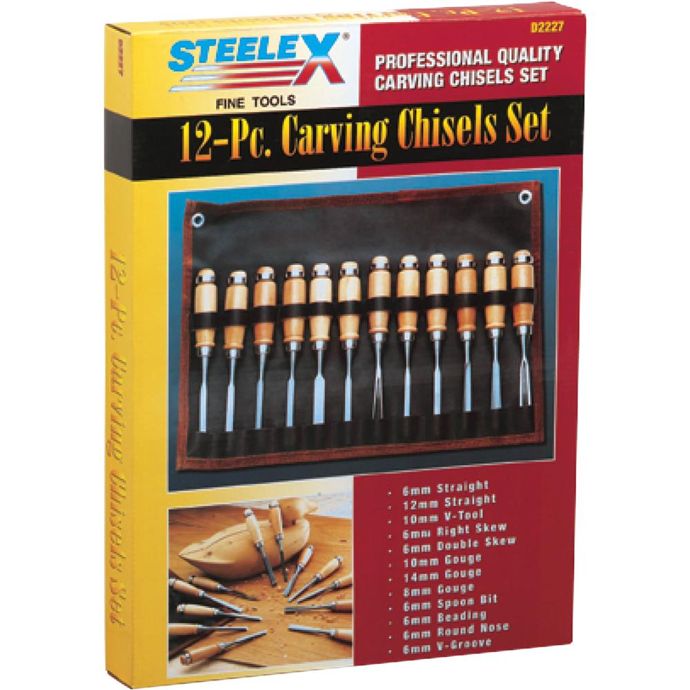 12 Piece Carving Chisel Set