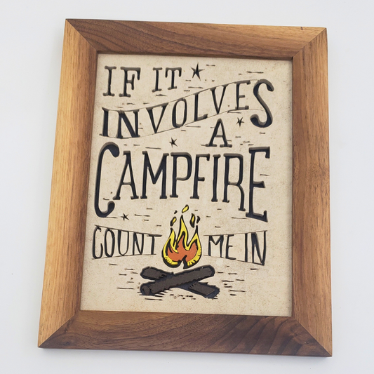 Scroll Saw Campfire Wall Art