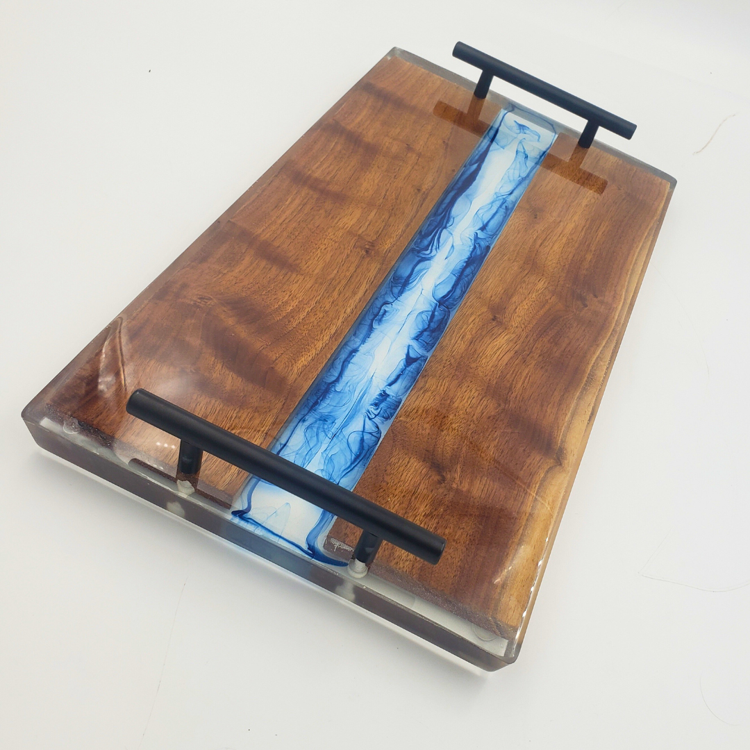 Epoxy and Wood Serving Trays