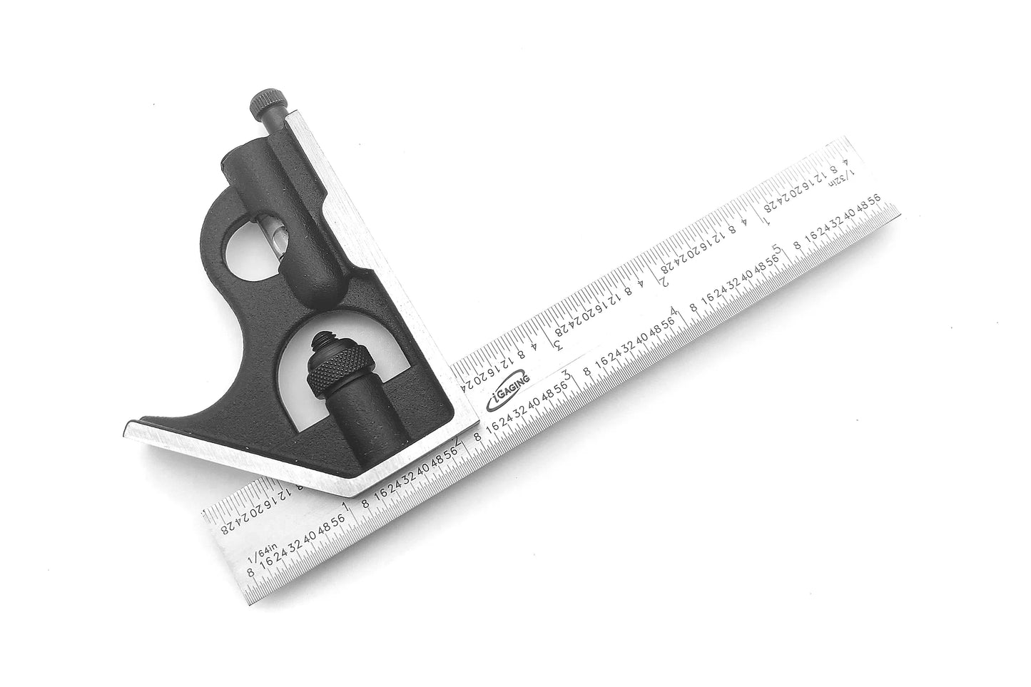 iGaging 6" Precision Combo Square with 1/8", 1/16", 1/32 and 1/64" Graduations