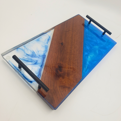 Epoxy and Wood Serving Trays